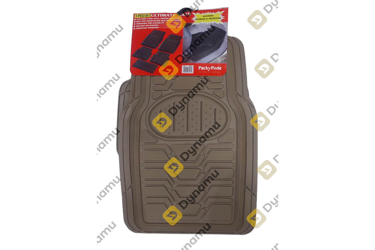 Universal Car Floor Mats - 5 Pack